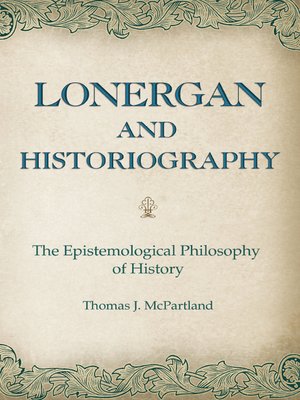 cover image of Lonergan and Historiography